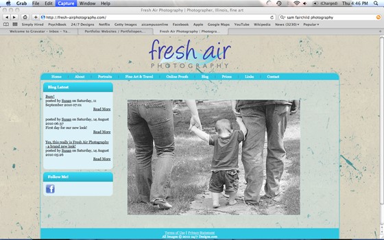 Websites: Fresh Air Photography website